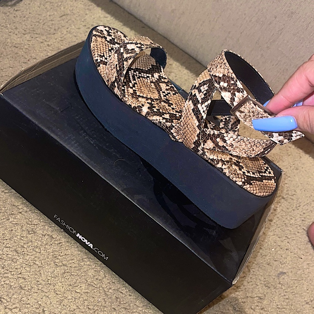 Fashion Nova Who Said You Can’t Platform Sandals